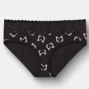 ❤️NWT TORRID PANTY - SKELETON HANDS HEART LACE TRIM HIPSTER PLUS SIZE HALLOWEEN